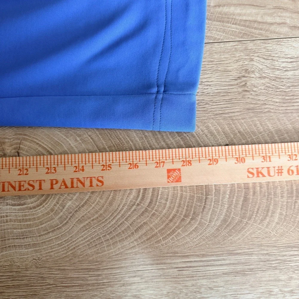 Vintage 70s Nike Track Pants Mens 2XL Blue‎ Stitched Crease Side Stripe